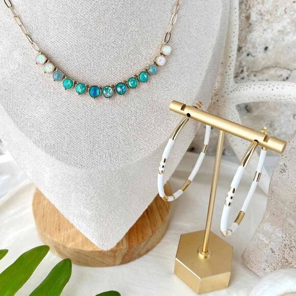 Bali Hoop Earrings Park Lane March Premium Sparkle Box - Picture 2 of 4